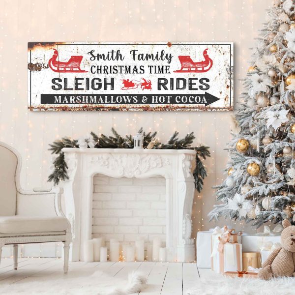 Christmas Sleigh Rides Sign suitedtosucceed